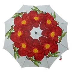 Deep Plumb Blossom Hook Handle Umbrellas (medium) by lwdstudio