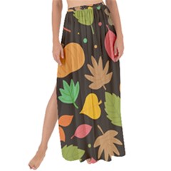 Thanksgiving Pattern Maxi Chiffon Tie-up Sarong by Valentinaart