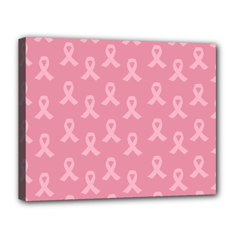 Pink Ribbon - Breast Cancer Awareness Month Canvas 14  X 11  (stretched) by Valentinaart