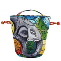 Graffiti The Art Of Spray Mural Drawstring Bucket Bag by Sapixe