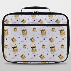 Doge Much Thug Wow Pattern Funny Kekistan Meme Dog White Full Print Lunch Bag by snek