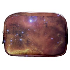 Cosmic Astronomy Sky With Stars Orange Brown And Yellow Make Up Pouch (small) by genx