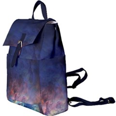 Lagoon Nebula Interstellar Cloud Pastel Pink, Turquoise And Yellow Stars Buckle Everyday Backpack by genx