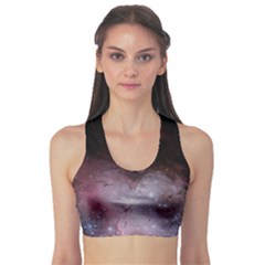 Eagle Nebula Wine Pink And Purple Pastel Stars Astronomy Sports Bra by genx