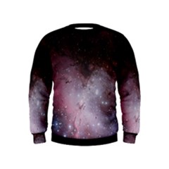 Eagle Nebula Wine Pink And Purple Pastel Stars Astronomy Kids  Sweatshirt by genx