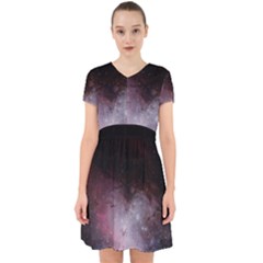 Eagle Nebula Wine Pink And Purple Pastel Stars Astronomy Adorable In Chiffon Dress by genx