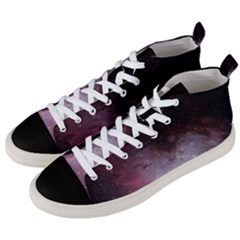 Eagle Nebula Wine Pink And Purple Pastel Stars Astronomy Men s Mid-top Canvas Sneakers by genx
