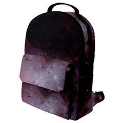 Eagle Nebula Wine Pink And Purple Pastel Stars Astronomy Flap Pocket Backpack (small) by genx