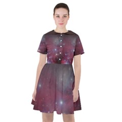 Christmas Tree Cluster Red Stars Nebula Constellation Astronomy Sailor Dress by genx