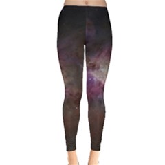 Orion Nebula Star Formation Orange Pink Brown Pastel Constellation Astronomy Leggings  by genx