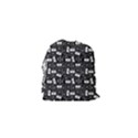 Tape Cassette 80s Retro GenX Pattern black and White Drawstring Pouch (XS) View2