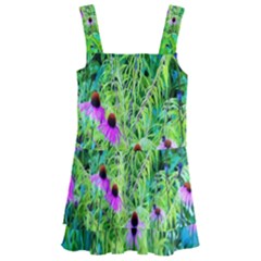 Purple Coneflower Garden With Tiger Eye Tree Kids  Layered Skirt Swimsuit by myrubiogarden