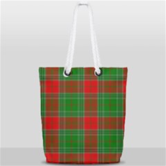 Lumberjack Plaid Buffalo Plaid Full Print Rope Handle Tote (small) by Wegoenart
