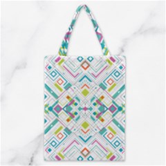 Graphic Design Geometry Shape Pattern Geometric Classic Tote Bag by Wegoenart