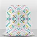 Graphic Design Geometry Shape Pattern Geometric Drawstring Bag (Small) View2
