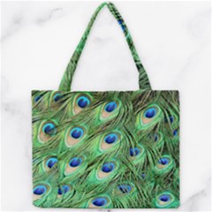 Peacock Feathers Peafowl Mini Tote Bag by Wegoenart