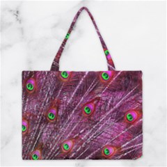 Peacock Feathers Color Plumage Medium Tote Bag by Wegoenart