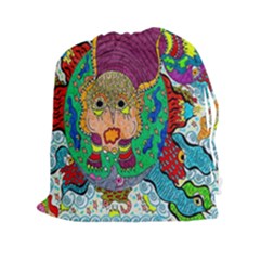 Supersonic Armadillo Drawstring Pouch (xxl) by chellerayartisans