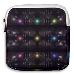 Abstract Sphere Box Space Hyper Mini Square Pouch by Simbadda