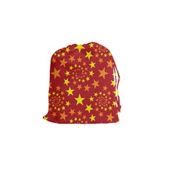 Star Stars Pattern Design Drawstring Pouch (small) by Simbadda