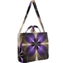 Fractal Glow Flowing Fantasy Square Shoulder Tote Bag View2