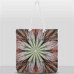 Fractal Floral Fantasy Flower Full Print Rope Handle Tote (large) by Wegoenart