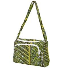 Palm Fronds Palm Palm Leaf Plant Front Pocket Crossbody Bag by Wegoenart