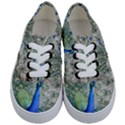 Peacock Bird Colorful Plumage Kids  Classic Low Top Sneakers View1