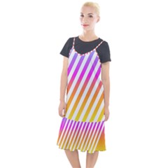 Abstract Lines Mockup Oblique Camis Fishtail Dress by Wegoenart