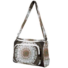 Dome Glass Architecture Glass Dome Front Pocket Crossbody Bag by Wegoenart