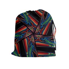 Abstract Art Pattern Drawstring Pouch (xl) by Wegoenart