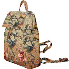 Flower Cubism Mosaic Vintage Buckle Everyday Backpack by Wegoenart