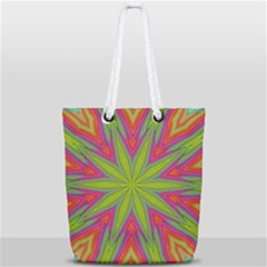 Abstract Art Abstract Background Full Print Rope Handle Tote (small) by Wegoenart