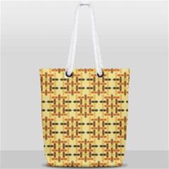 Abstract Background Vintage Full Print Rope Handle Tote (small) by Wegoenart