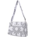 Snowflake Silhouette Fractal Front Pocket Crossbody Bag View2