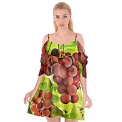 Grape Harvest Nature Figure Rustic Cutout Spaghetti Strap Chiffon Dress by Wegoenart