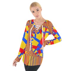 Graphic Design Graphic Design Tie Up Tee by Wegoenart