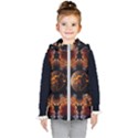Fractal Space Fantasy Kids  Hooded Puffer Vest View1