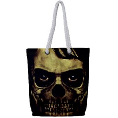 Angry Skull Monster Poster Full Print Rope Handle Tote (small) by dflcprints
