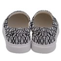 Black And White Intricate Modern Geometric Pattern Men s Canvas Slip Ons View4