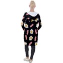 Bacon and Egg Pop Art Pattern Hooded Pocket Cardigan View2