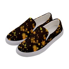 Background Black Blur Colorful Women s Canvas Slip Ons by Pakrebo