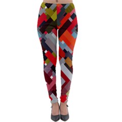 Maze Mazes Fabric Fabrics Color Lightweight Velour Leggings by Pakrebo