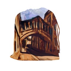 Street Architecture Building Drawstring Pouch (xxl) by Pakrebo