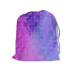 Texture Cell Cubes Blast Color Drawstring Pouch (xl) by Pakrebo