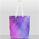 Texture Cell Cubes Blast Color Full Print Rope Handle Tote (Small) View1