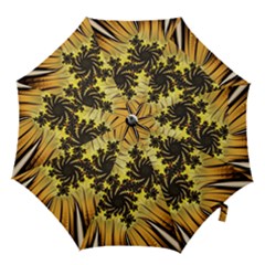 Fractal Art Colorful Pattern Hook Handle Umbrellas (large) by Pakrebo