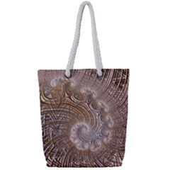 Fractal Art Pattern 3d Artwork Full Print Rope Handle Tote (small) by Pakrebo