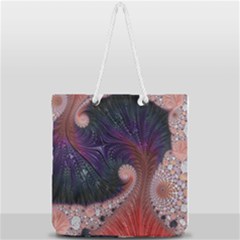 Fractal Art Artwork Design Full Print Rope Handle Tote (large) by Pakrebo