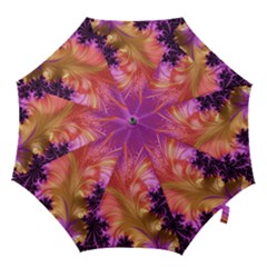 Fractal Puffy Feather Art Artwork Hook Handle Umbrellas (small) by Pakrebo